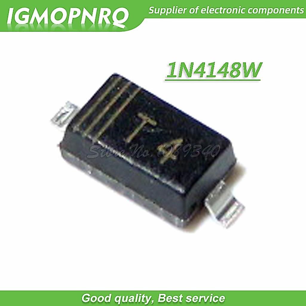 100 Cái / lốc Làm T4 1N4148 SMD 0805 SOD-323 Diode Chuyển Mạch 1N4148WS 0805 (SOD323) Mới Chính Hãng