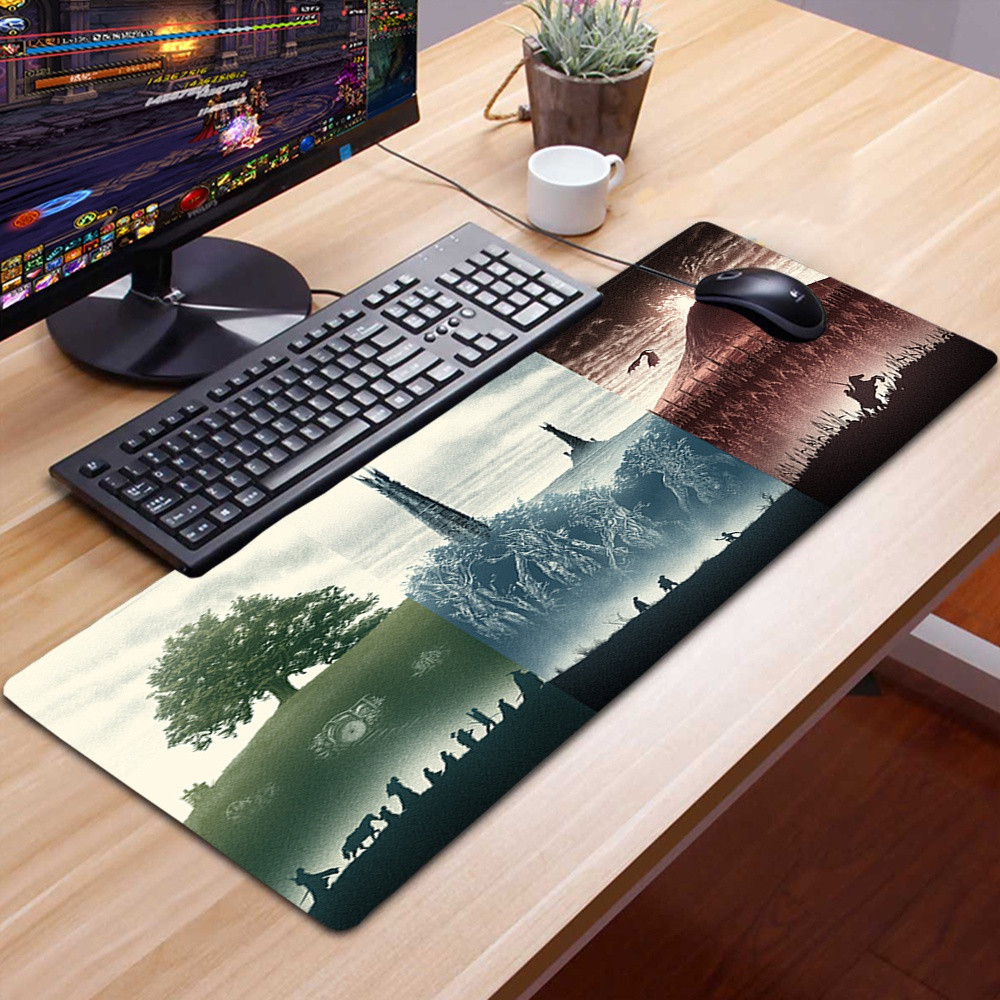 Lots Phim Nhẫn Mousepad Phụ Kiện Chơi Game Thảm Chuột XL Mousepad 30x60 Anime Mausepad Alfombrilla R