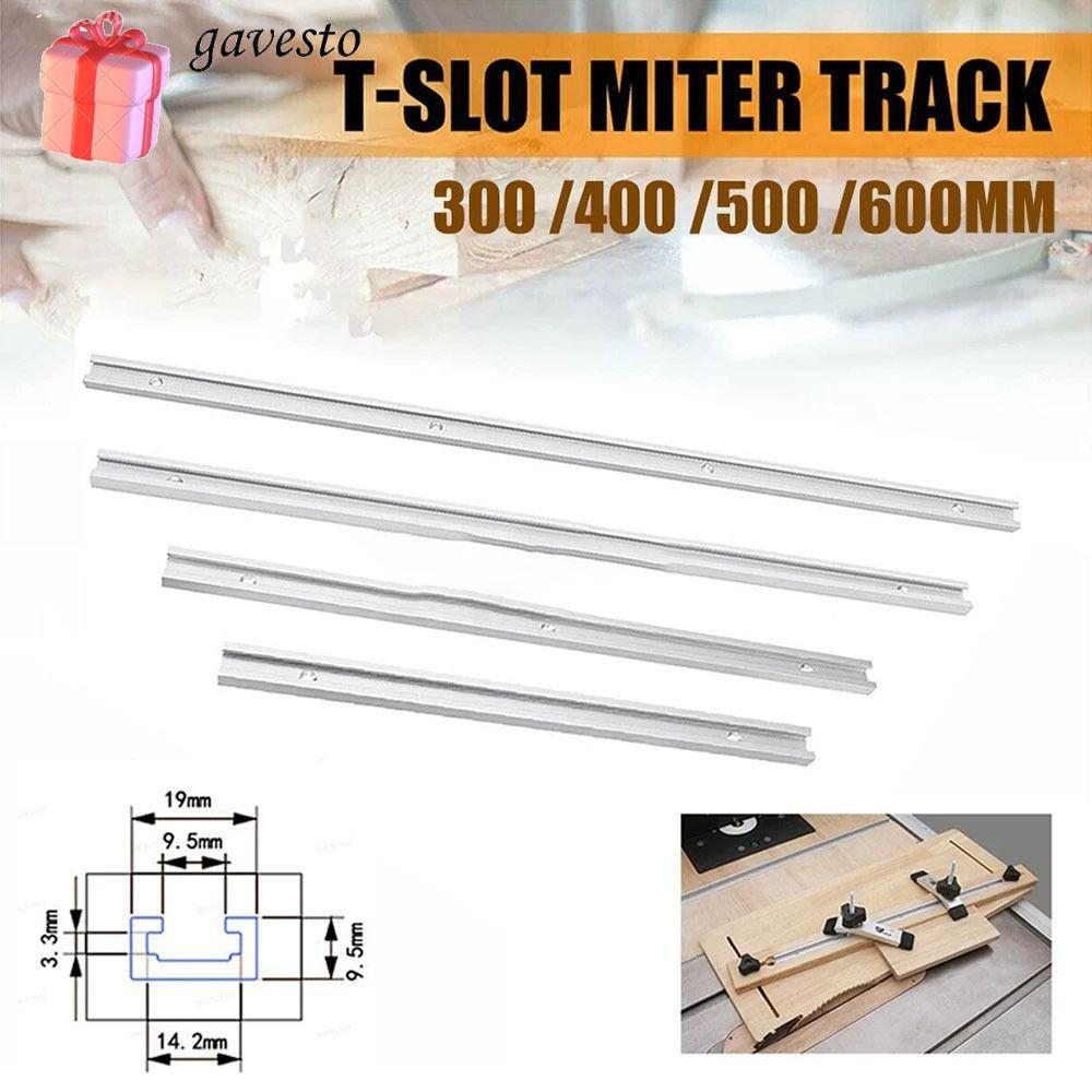 GAVESTO 1 Cái T-Track, Slide Guide Rail T Slider Fixture Slot Slide T-Slot Track, Hợp kim nhôm 19 Lo