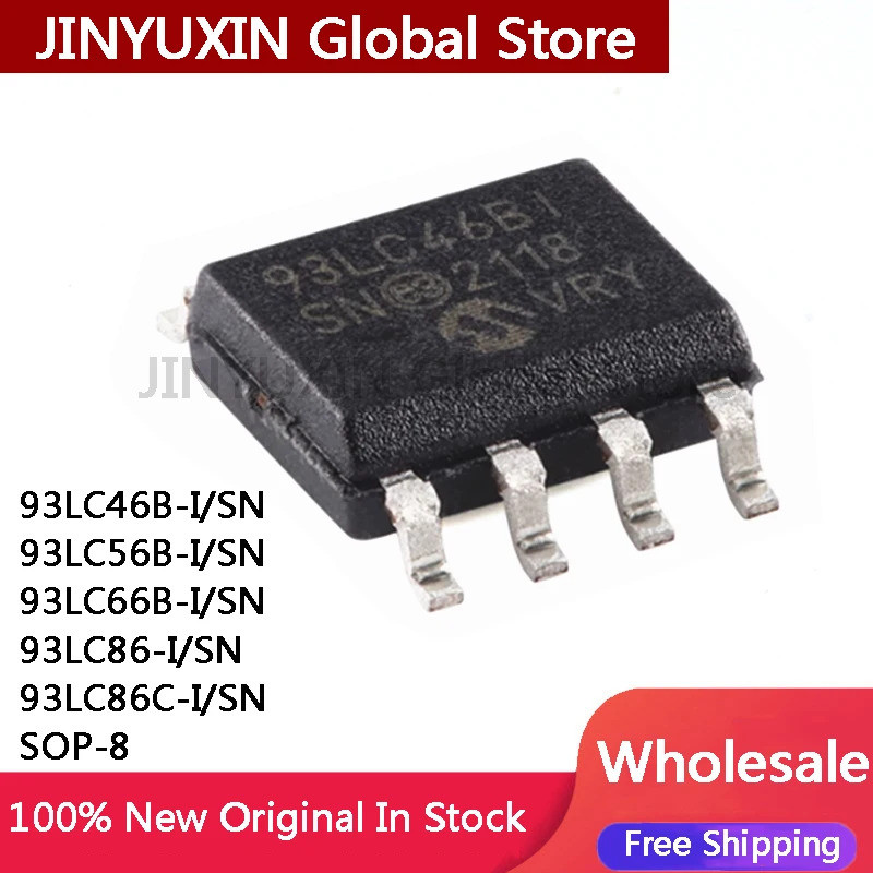5 Chiếc 93LC46B-I SN 93LC56B-I SN 93LC66B-I SN 93LC86-I SN 93LC86C-I SN SOP-8 IC Chip Còn Hàng Bán B