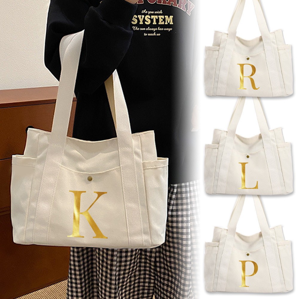 HOT Zipper Bag Women Handbag Canvas Travel Bag Shopping Bag Multi Bag Zipper Handbag Letter