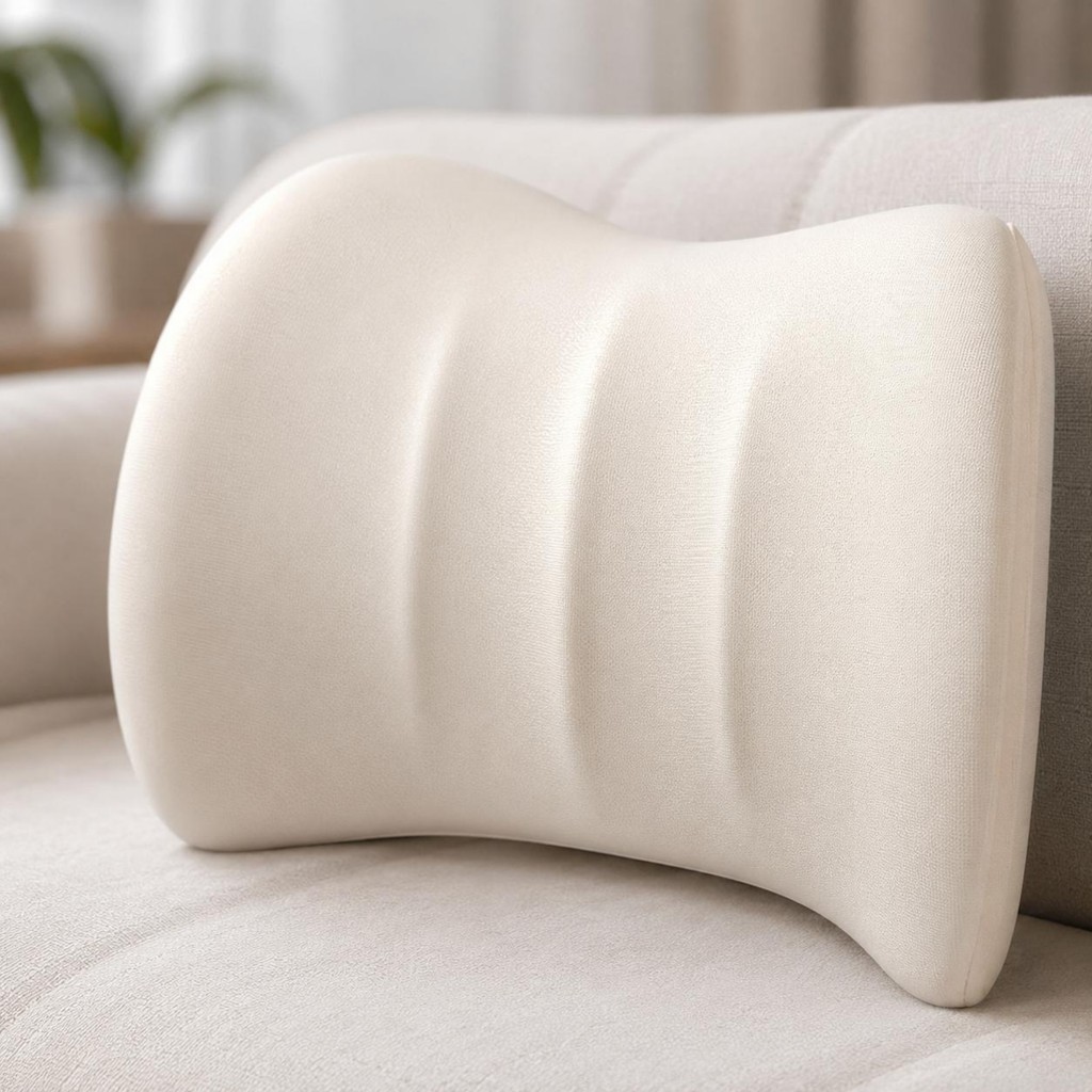 Memory Foam Cushion Cong Ergonomic Gối tựa lưng Memory Foam Back Pillow Dễ dàng làm sạch