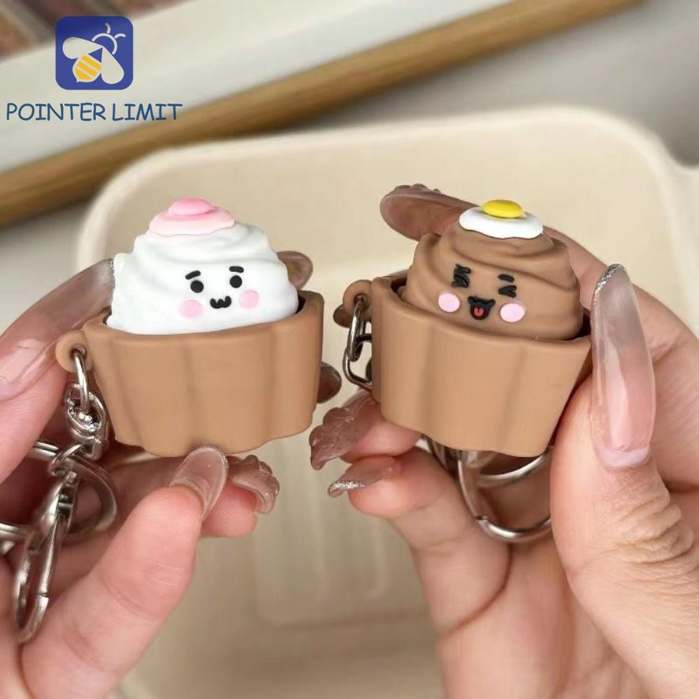 POINTER LIMIT Mini Cake Bóp Clicker Móc Khóa, Nút Hình Click Âm Thanh Nút Bánh Móc Khóa, Thiết Kế Bá