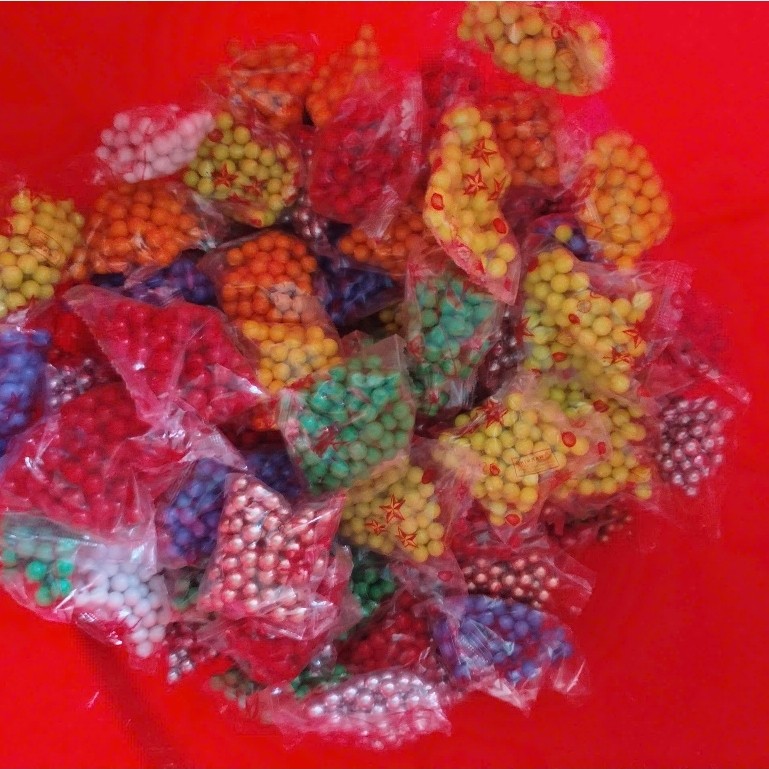 (Xu Hướng ) 1kg bi Nhựa Bi Tròn BB 6mm Màu Sắc Mới Đẹp Trang Trí