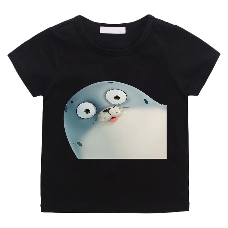 Sealook Động Vật Dễ Thương Hoạt Hình Áo Thun Cho Bé Trai Và Bé Gái Cotton Cao Cấp Thường Ngày Nữ