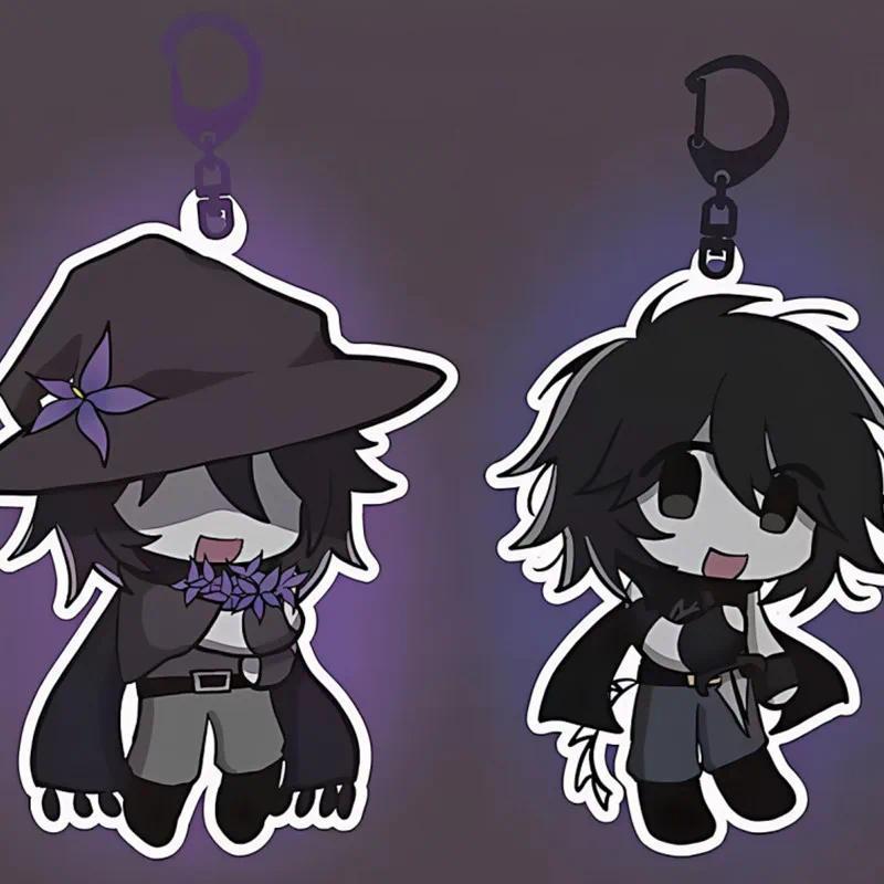 FORSAKEN Acrylic keychains two time & azure, Cute cartoon game Character pendant