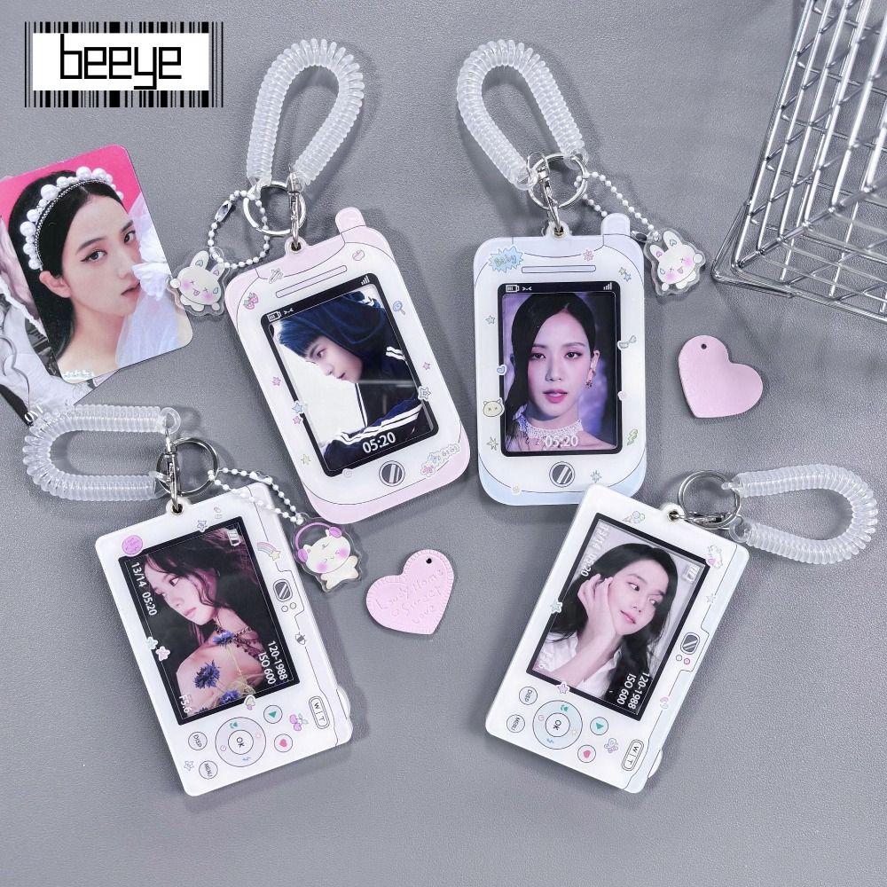 BEEYE Kpop Photocard Giá Đỡ, Móc Khóa Khung Điện Thoại Idol Photo Card Tay Áo, Di Động Kpop Bao Bì T