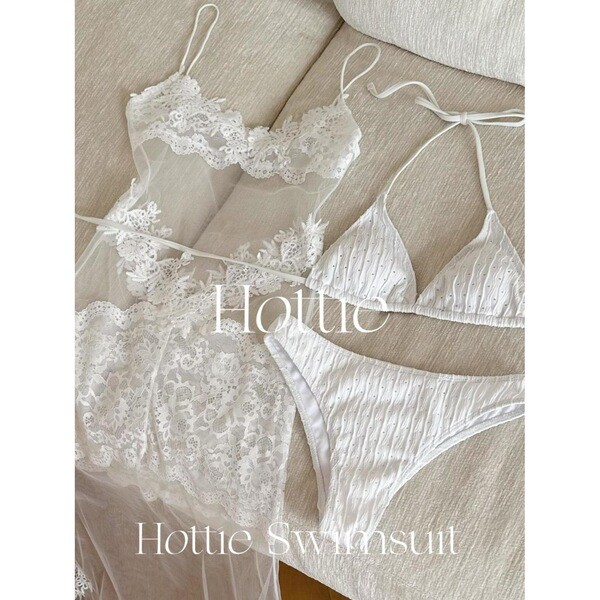 | beach bikini | discreet bikini ▼Gợi Cảm Pure Desire Ren Đầm bikini Ba Mảnh Đi Biển Kỳ Nghỉ Hip-Pac