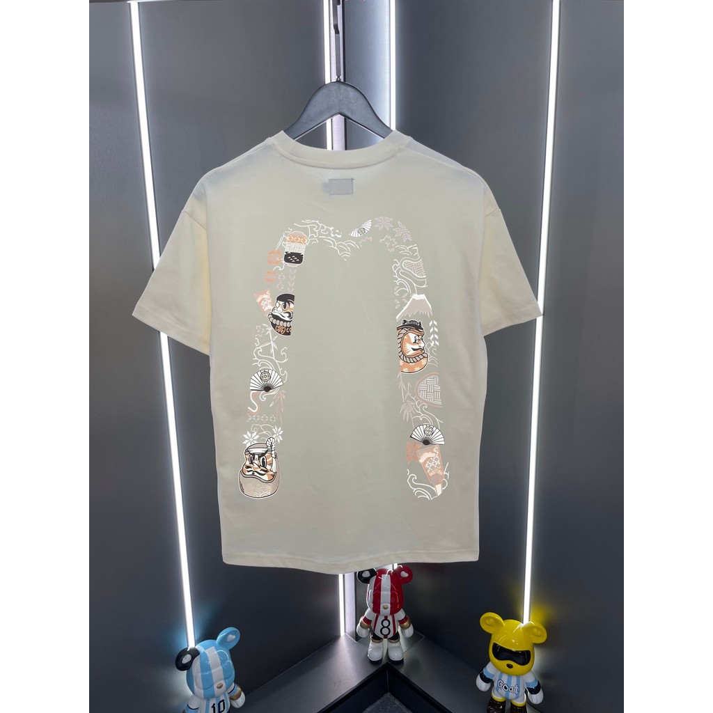 Evisu Evisu 2026 Phong Cách Mới Chữ Big M Dharma In Áo Thun Nữ Tay Ngắn Cổ Tròn PB9X
