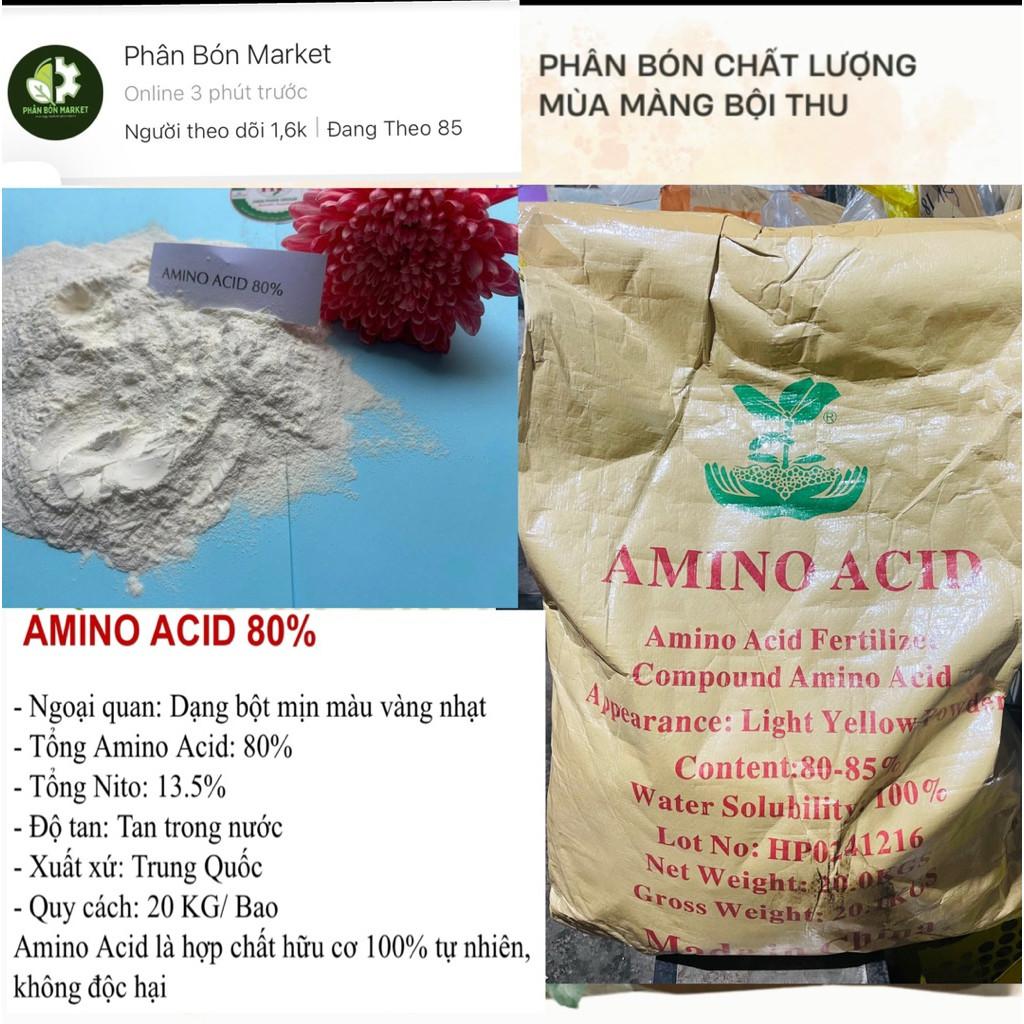 1kg amino acid 80% siêu đạm cá cao cấp