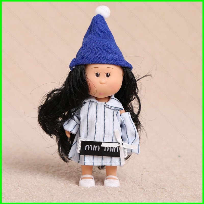 PS1 Phong Cách Tây Ban Nha Mini Mia Búp Bê Móc Khóa Thời Trang Đầm Dễ Thương Túi Charm SP1