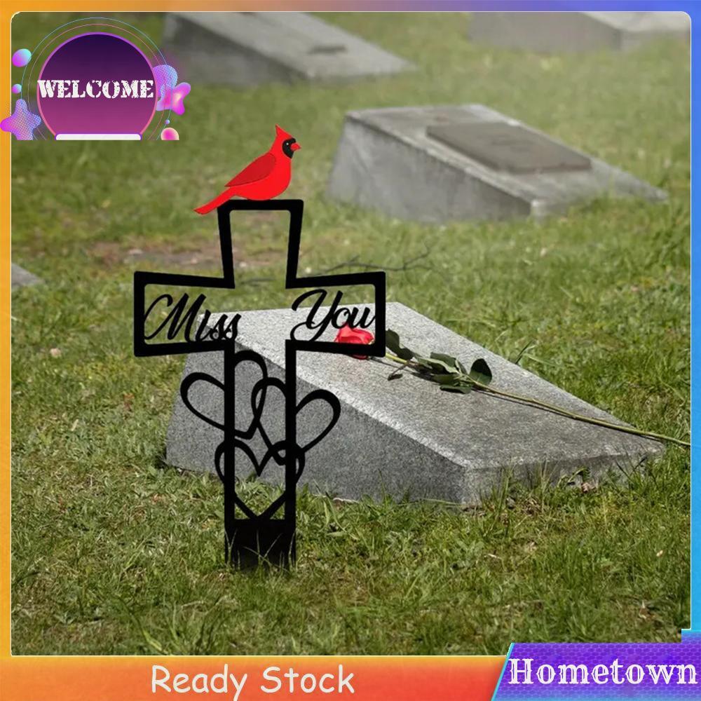 Kim loại Miss You Headstones Cổ phần 5.87x11.82in cho Quà tặng giao cảm Phục sinh