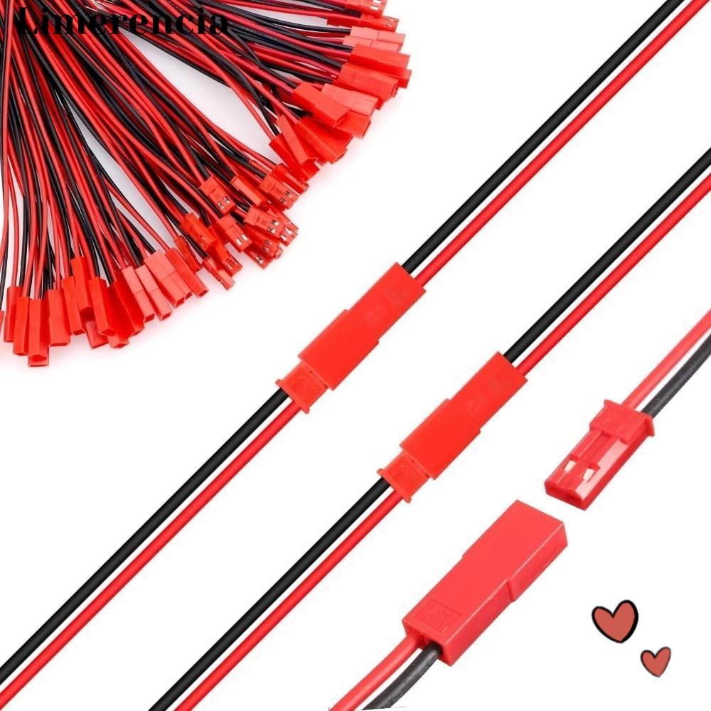 LIMERENCIA 10 Cặp Cáp Kết Nối JST, 22AWG Đồng 2 Pin JST 2 Pin Thiết Bị Đầu Cuối Dây, Chịu Nhiệt Dễ H