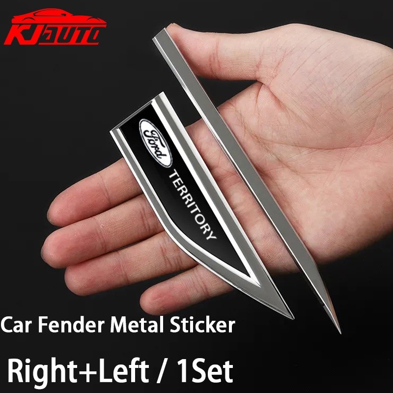 FENDER Ford Miếng Dán logo 3d Bằng Inox Trang Trí Cửa Xe Hơi territory cx743 cx756