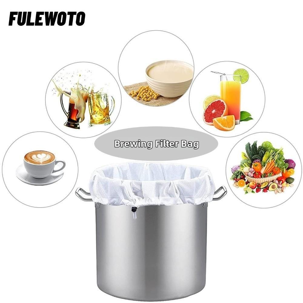 FILEWOTO Lọc Thực Phẩm, Túi Lọc Nylon Có Thể Tái Sử Dụng, Thực Phẩm Nhà Bếp Túi Lọc Lưới Mịn Cho Hạt