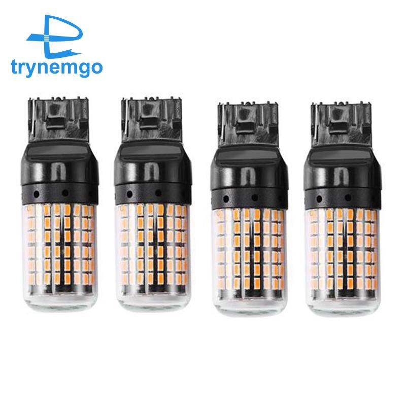 4 Siêu Sáng Canbus T20 7440 W21W Wy21W 144-Smd Đèn Ngược Bật Tín Hiệu Lỗi Miễn Phí T20 7440 Ánh Sáng