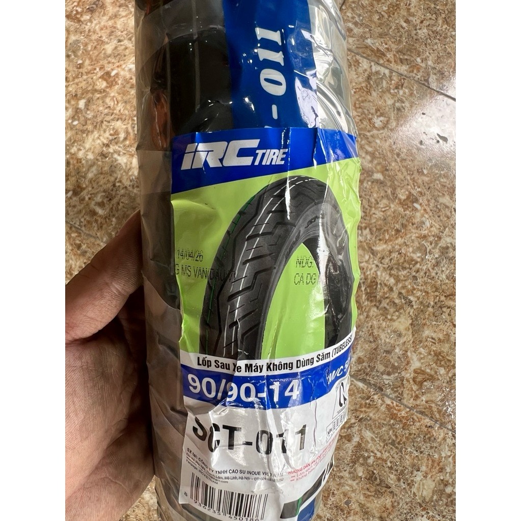 [GAI MỚI]Vỏ lốp IRC 90/90-14 SCT-11 lắp lốp sau ab125, vision, vario125 mới 100% chính hãng