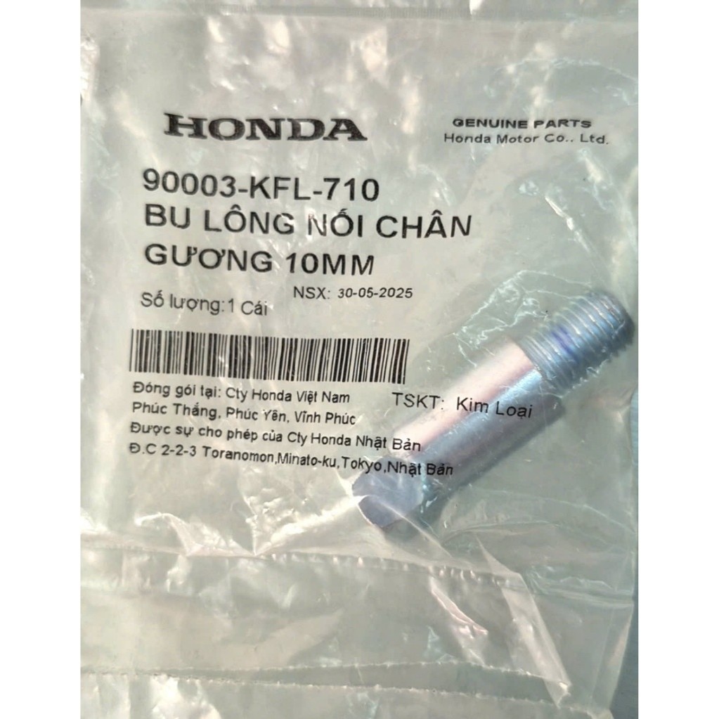 Bu lông nối chân gương 10MM HONDA Air Blade / Click / Future / Lead/ Sh mode (90003-KFL-710)
