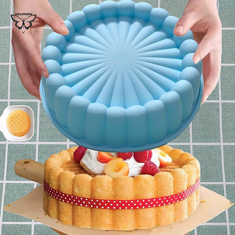 GOCA 6 Inch Charlotte Cake Pan Silicone Cheesecake Nonsti Khuôn Nướng Bánh Silicon Khuôn Bánh Cho Dâ