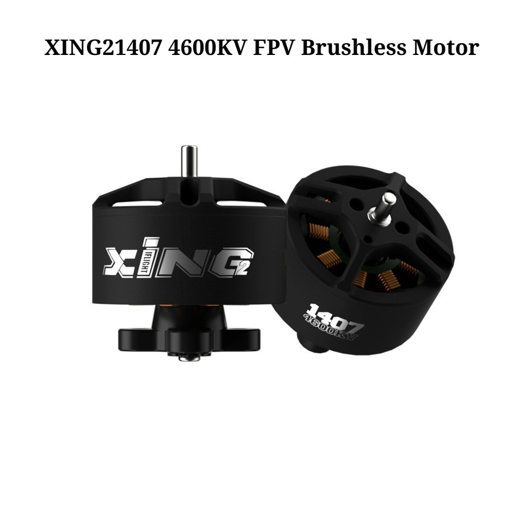 IFlight 1PC XING2 1407 4600KV 5S FPV Động cơ không chổi than 9N12P Khe cắm cực 1,5mm Lỗ gắn cho máy 