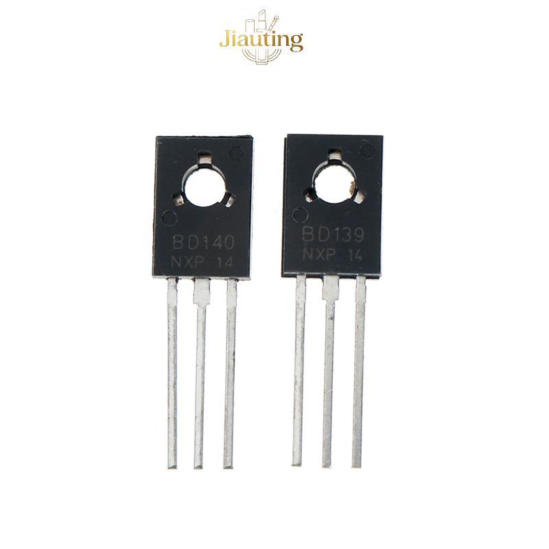 Jiauting 20 Cái BD139 BD140 (BD140 10 Cái + BD139 10 Cái) Bóng bán dẫn điện TO-126 Jiating