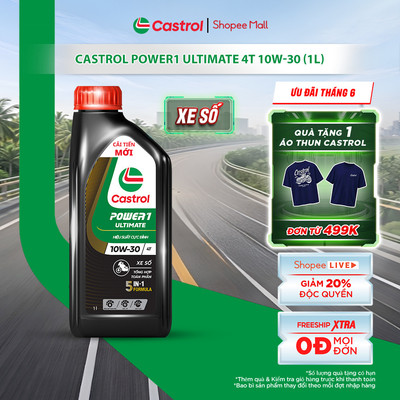 Dầu nhớt xe số Castrol POWER1 ULTIMATE 4T 10W-30 (1L)