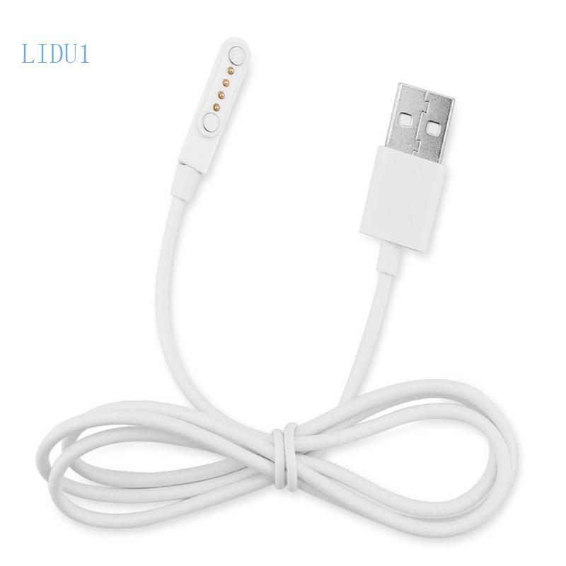 LIDU1 Không Gian 4pin Đa Năng Cho Đồng Hồ Thông Minh Cáp Sạc Từ Tính USB 4 Pin Dây Sạc Từ Tính Cho K