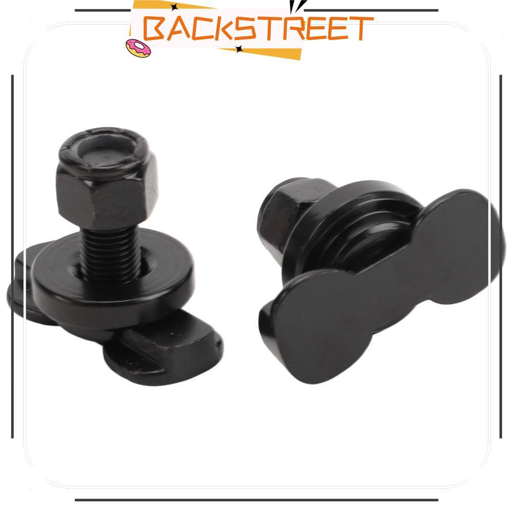 BACKSTREET 2 Chiếc L Track Stud Lắp, Thép Carbon Đen L Track Đôi Lug, Stud Lắp Mạ Kẽm Ren Studs ATV