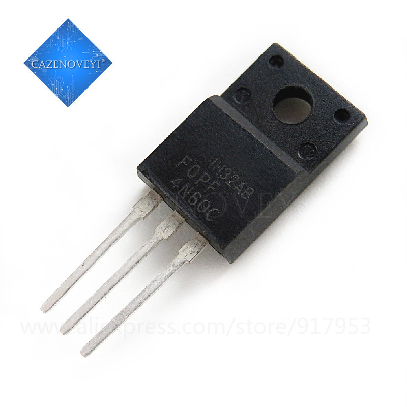 10 Mảnh FQPF4N60C 4N60C 4N60 TO-220F chip gốc mới