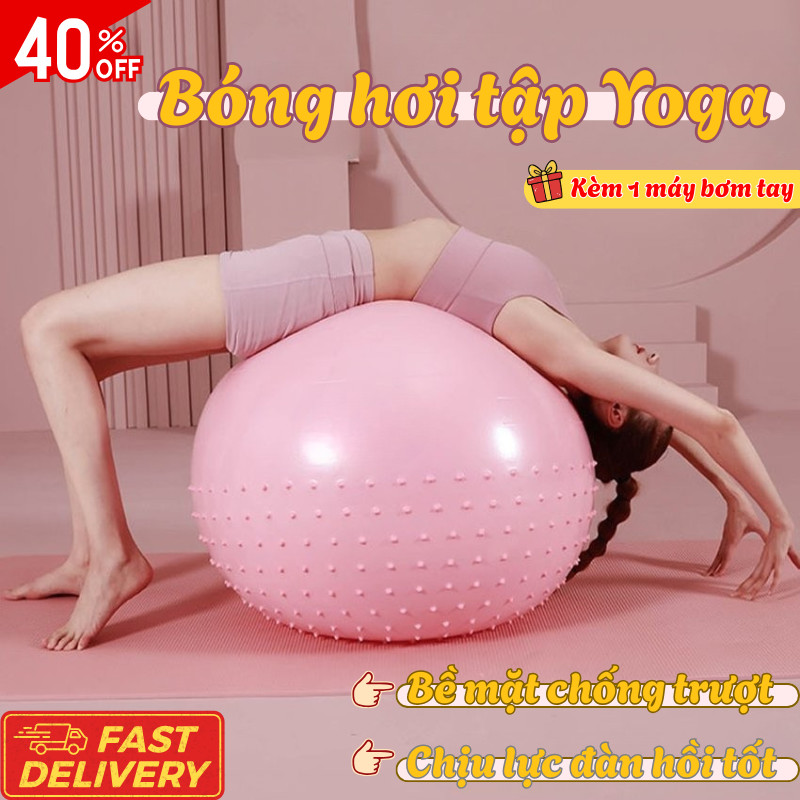 Lily's Decor Bóng Tập Yoga Chống Trượt Hiệu Quả, Hỗ Trợ Tập Pilates Tại Nhà