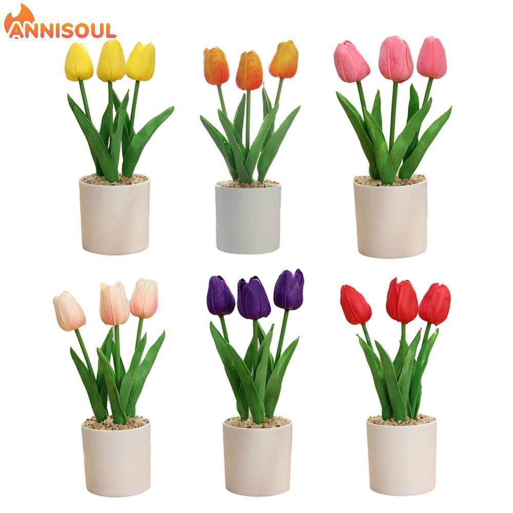 [NISO]Artificial Tulip Easy To Arrange Realistic Appearance Sturdy Construction