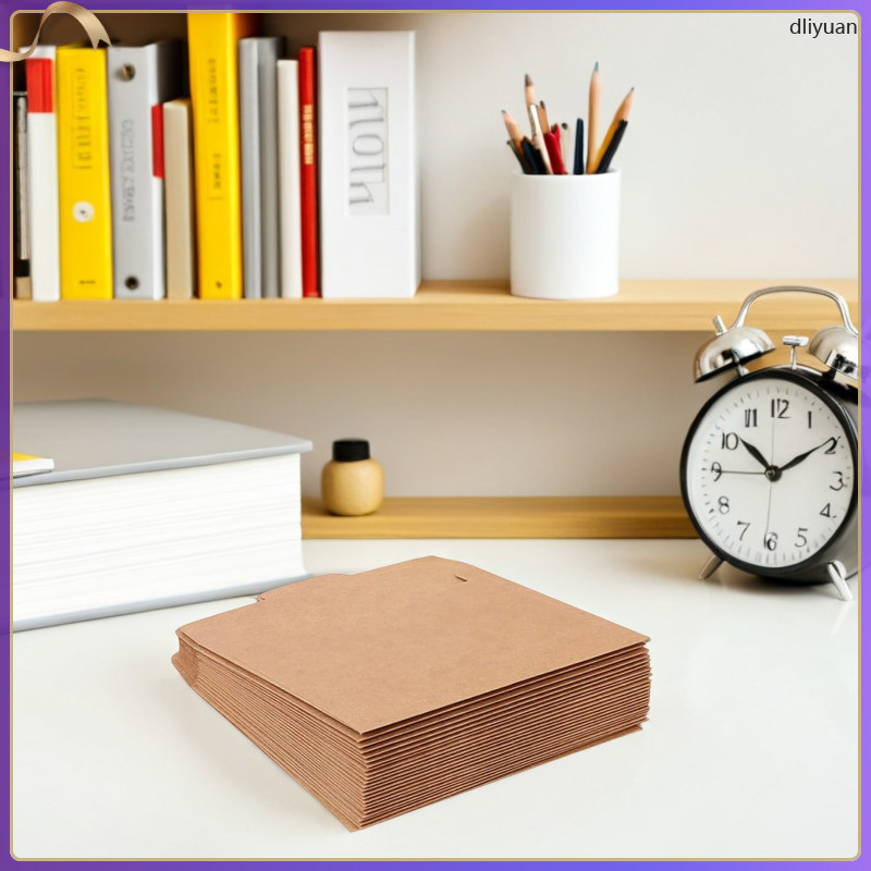 Bộ 50 CD Tay Túi Giấy Nâu Túi Phong Bì Túi Phong Bì dliyuan