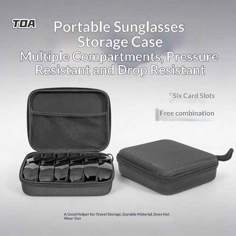 TOA Multi Glasses Organizer 4 5 6 7 8 Slots Kính râm Hộp đựng du lịch có thể điều chỉnh cho gia đình
