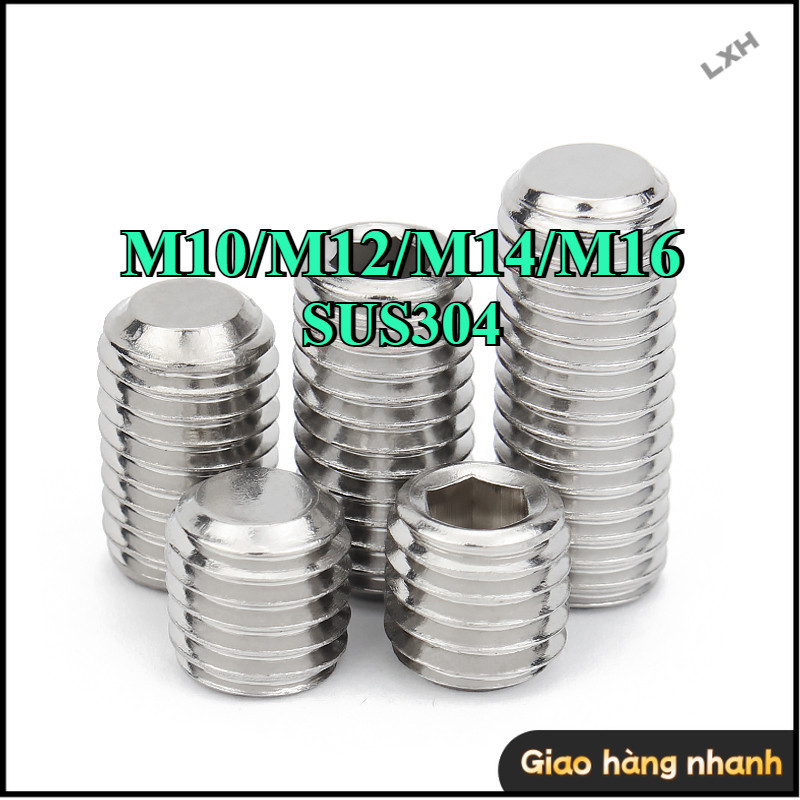 Vít trí lục giác chìm INOX 304 - Ốc cấy lục giác âm các loại  M10 / M12 / M14 / M16 * L = 6-70mm 【 Z