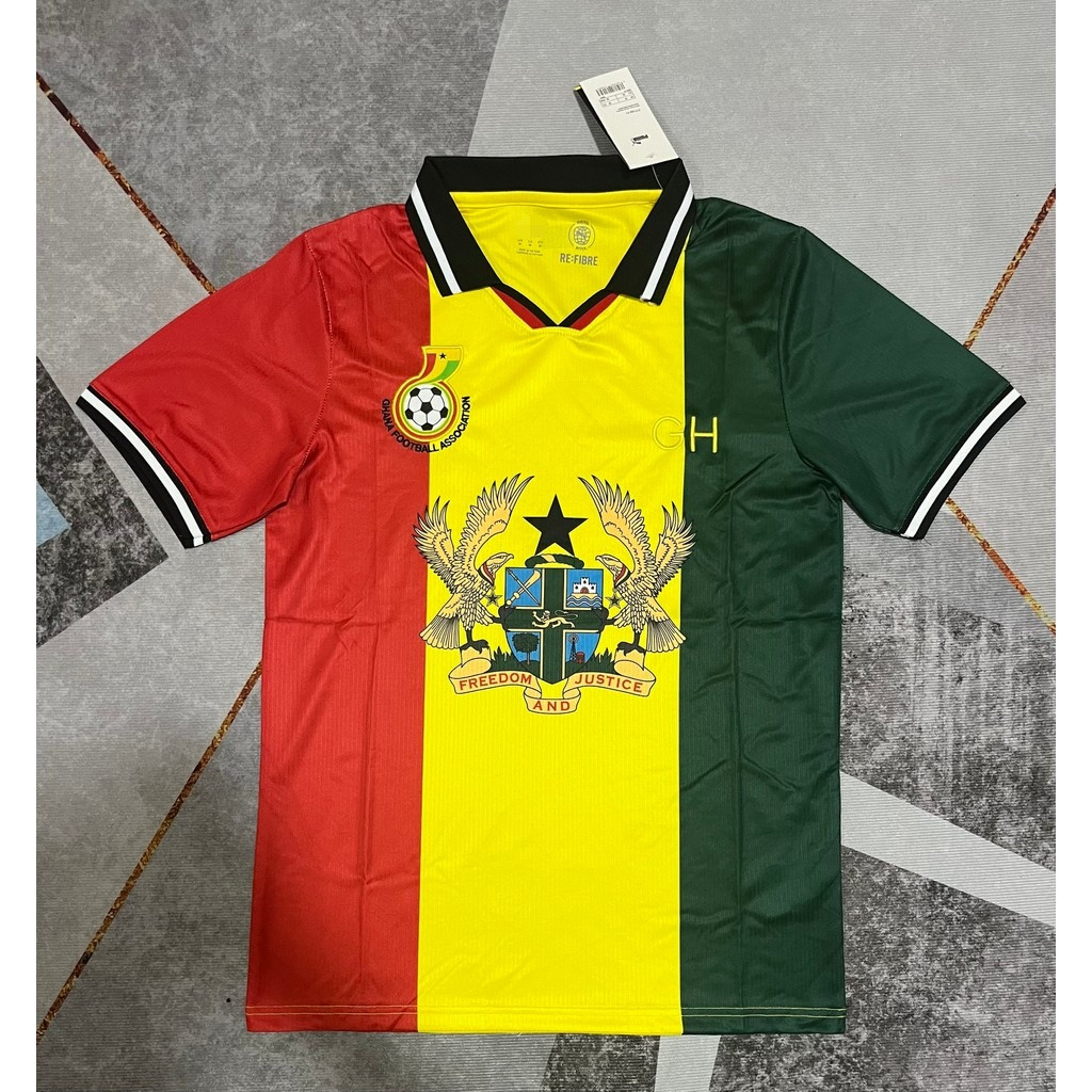 Mới 2026-27 World Cup Ghana Jersey Người Hâm Mộ Phiên Bản Tùy Chỉnh Tên Số AAA + Kích Thước S-2XL Ch