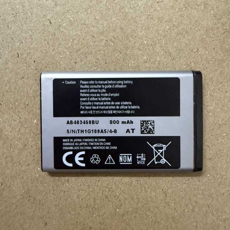 AB403450BU Thích hợp cho pin Samsung S720 / i S730 / i E598 C3250 E2558 M3510