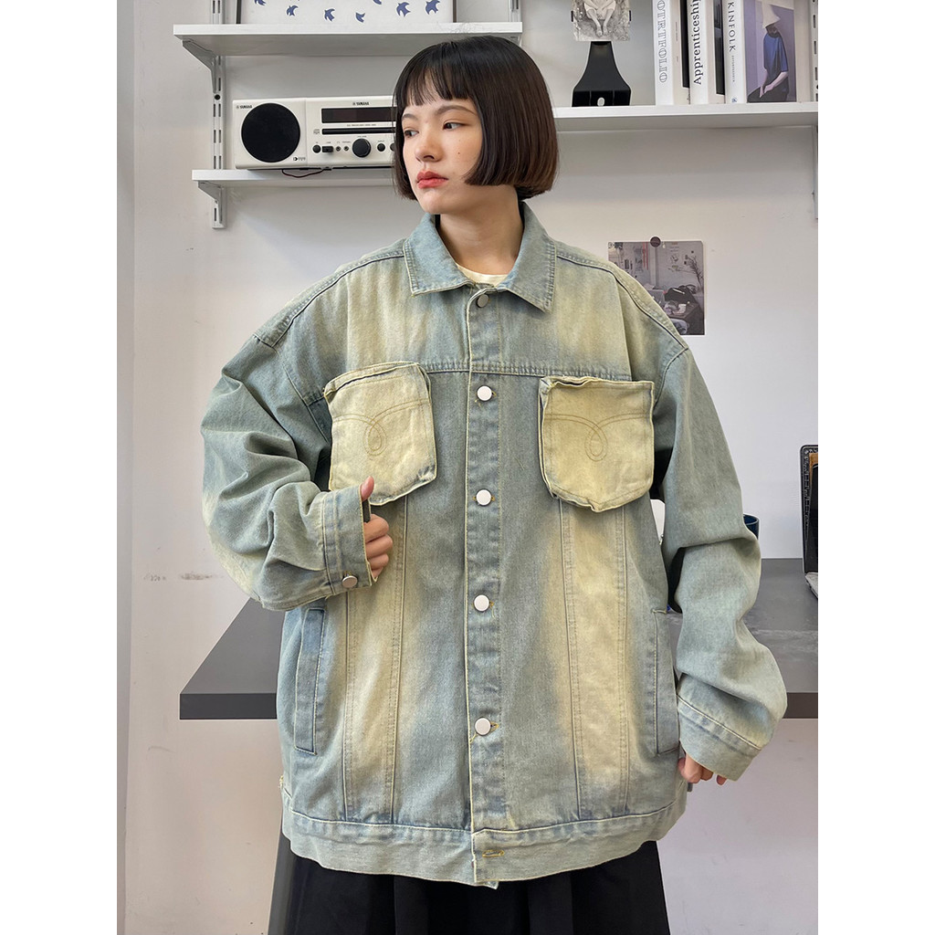 [Ảnh mạng] 5211 Retro S--3XL P48 Áo khoác Denim
