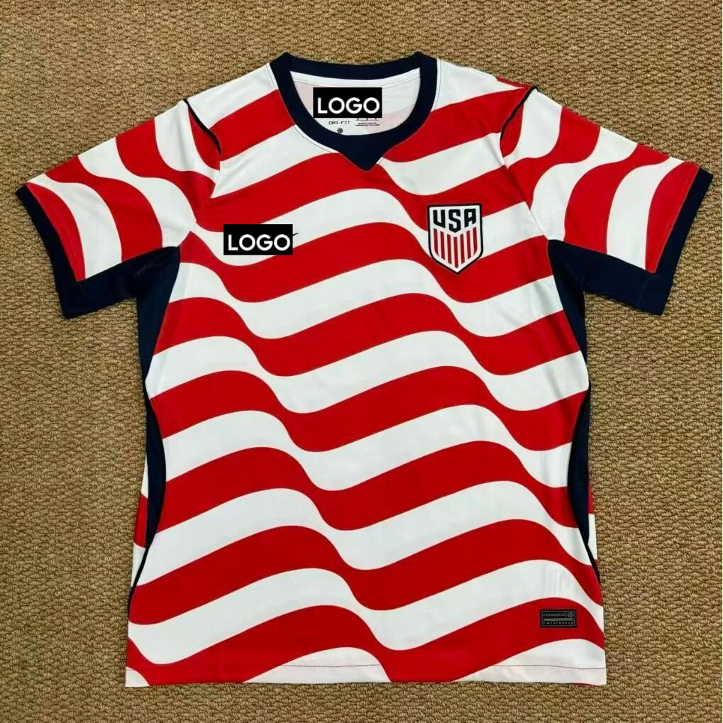 USA 26 / 27 Home Fan T-Shirt Phiên bản Áo bóng đá nam, Size S-4XL