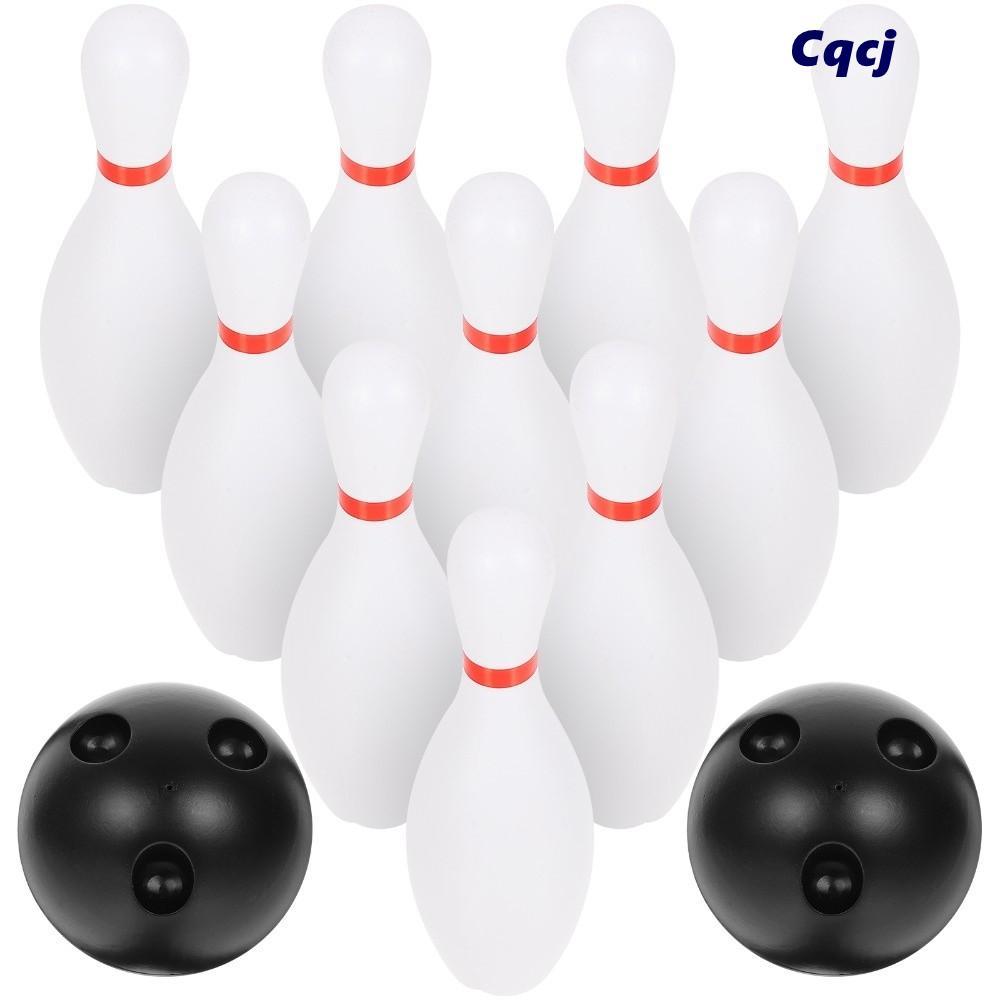 Trò chơi bowling CQCJ, Bộ đồ chơi bowling vui nhộn màu trắng, Đồ chơi bowling bằng nhựa cho trẻ em Đ