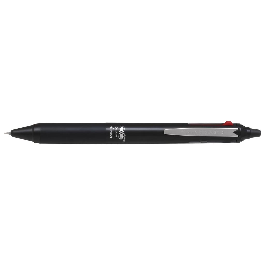 【Direct from Japan】 Bút bi PILOT Frixion Synergy 3 3 màu, ngòi 0.4mm, màu đen, có thể xóa được, mã s