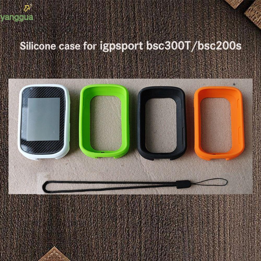Máy tính GPS xe đạp YANGGUA, Vỏ bảo vệ chống trầy xước bằng silicon, Phim màn hình bền chống bụi nhẹ