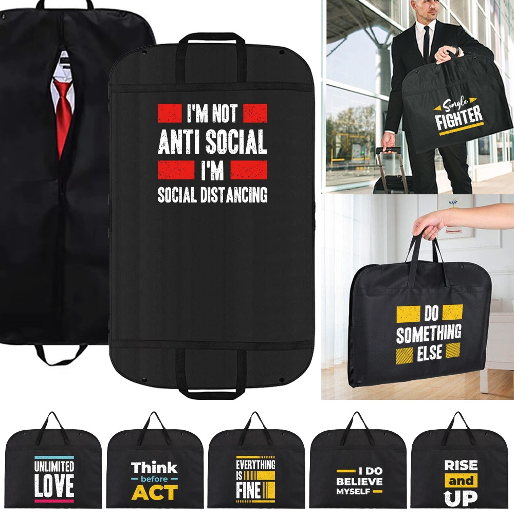 Dust Cover Washable Suit Cover Non-Woven Garment Protector Storage Bag Wardrobe phrase Series
