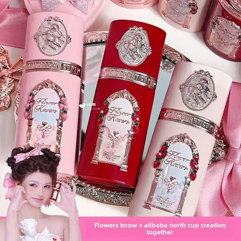 ZHEN ❗⭐FLOWER BIẾT Blush Strawberry Cupid Series Liquid Blush Contouring Color-Supporting Creamy Ski