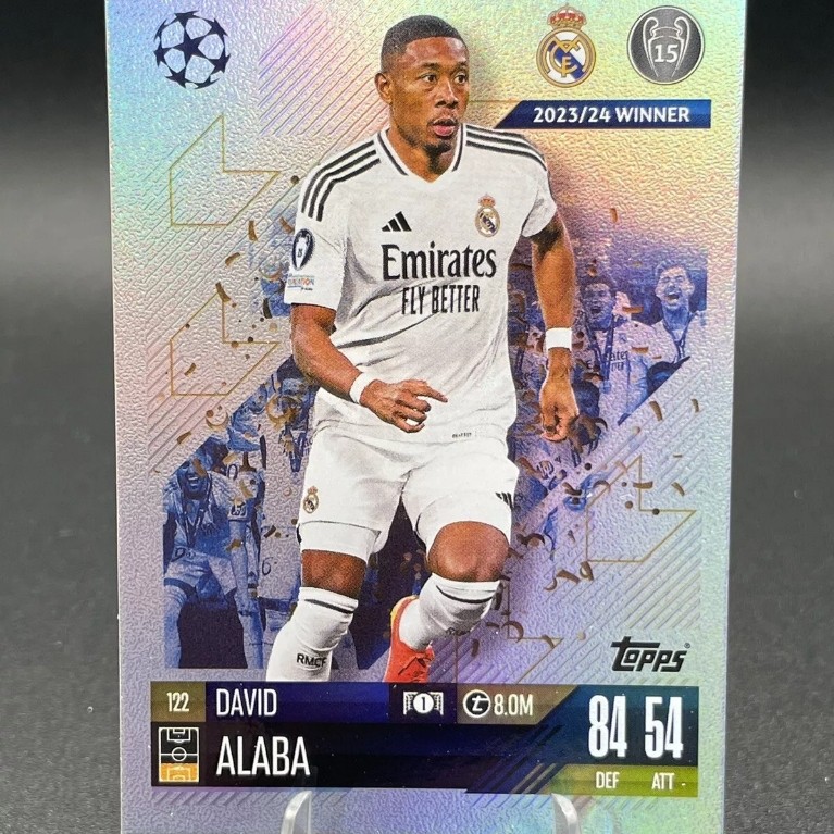 Thẻ David Alaba Topps Match Attax 2024/2025 (Real Madrid) (24/25)
