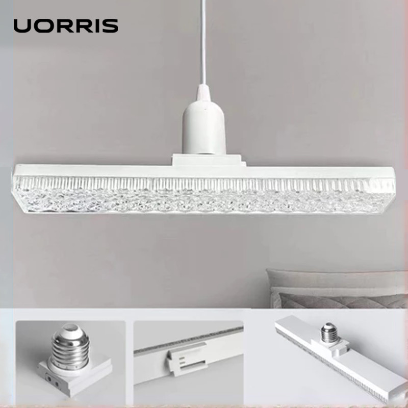 UORRIS LED Đèn Pha Lê Dài Chất Lượng Cao 3 Màu Ánh Pha Lê Hiện Đại 28w Tiết Kiệm Điện Chuôi Vặn E27
