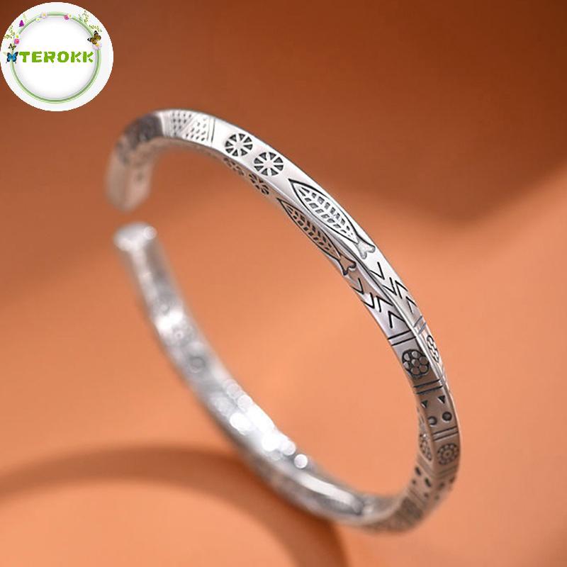 TEROKK Vintage Lắc Tay Nam Nữ Mobius Xoắn Vòng Tay Unisex Casual Pulseira Gents Trang Sức Mobius Vòn
