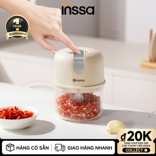 Simplus × Inssa Máy xay đa năng gia dụng Xay tỏi Xay rau củ Xay tiêu DDJR007