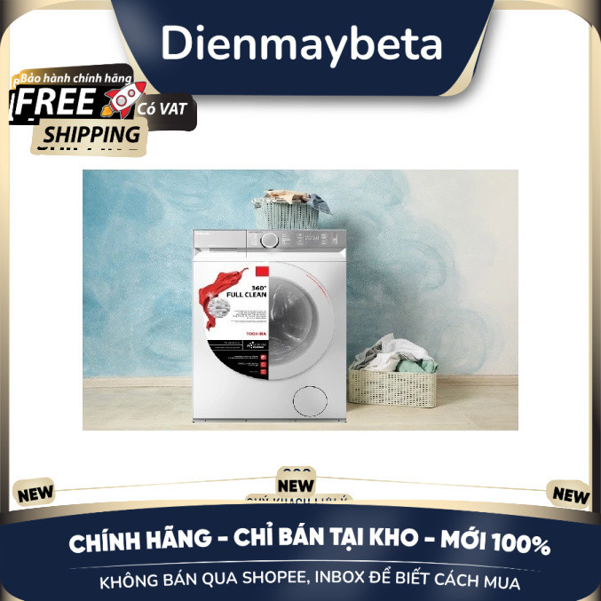 [KHÔNG BÁN QUÁ SHOPEE] Máy giặt Toshiba TW-BK95G4V(WS) Inverter 8.5 Kg Mới 100%