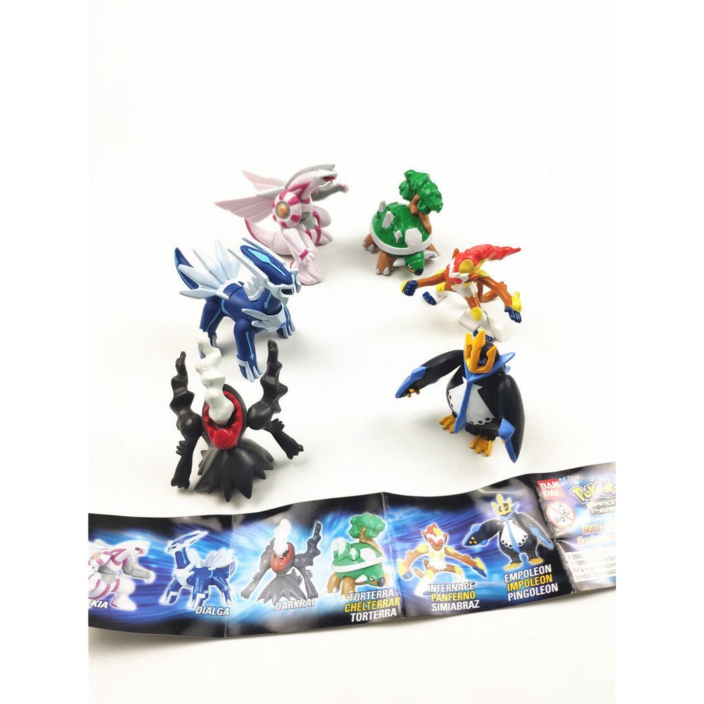 Bandai Bandai Bandai Pokemon Palkia Dior Luga Darkrai Tutai Rùa Ngọn Lửa Khỉ Gacha ZVGD