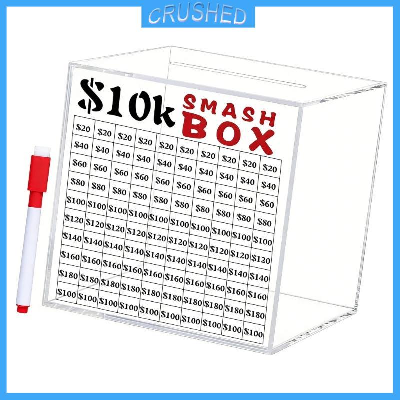 Crush 10k Smash Box để kiếm tiền Không thể phá vỡ Heo đất cho người lớn Tiết kiệm $10 000